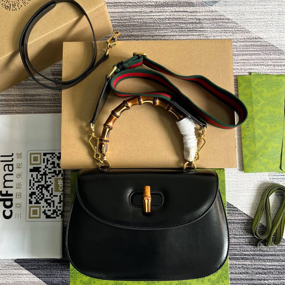 GUCCI BAMBOO 1947 MEDIUM TOP HANDLE BAG